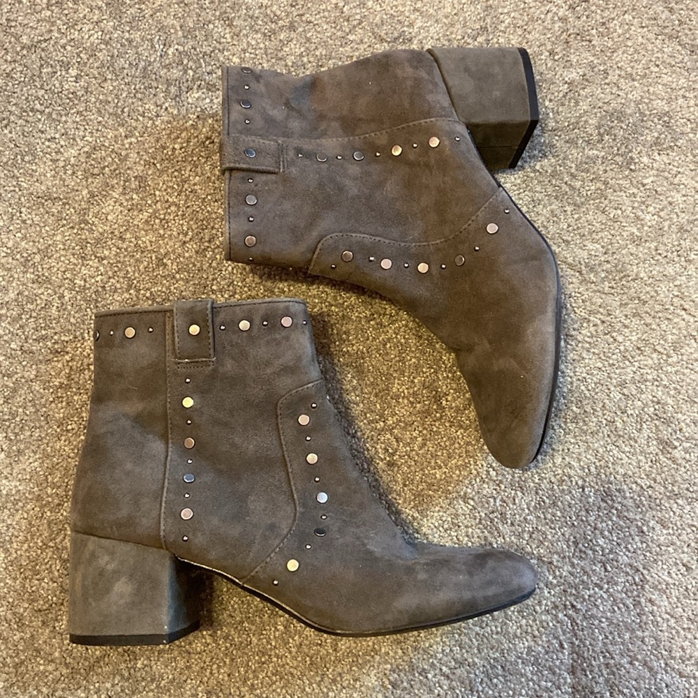 Kensie gray studded booties